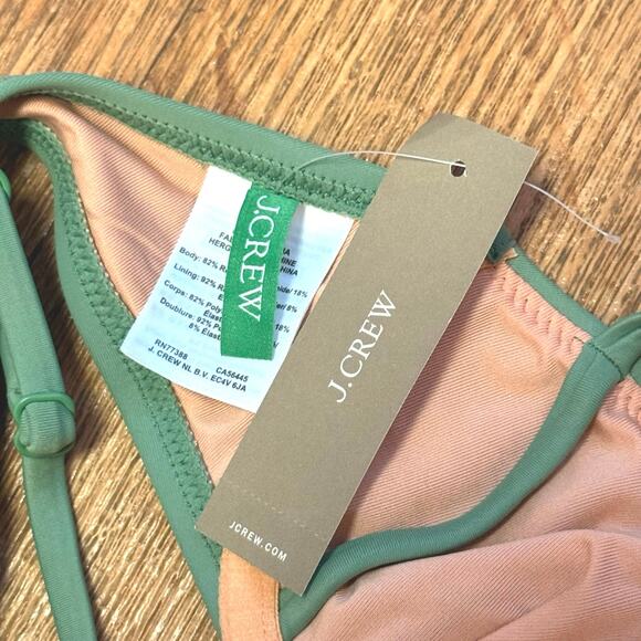 J. Crew Balconette Underwire Bikini Top in Green Size 32B - Picture 7 of 8